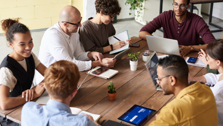 people shaking hands