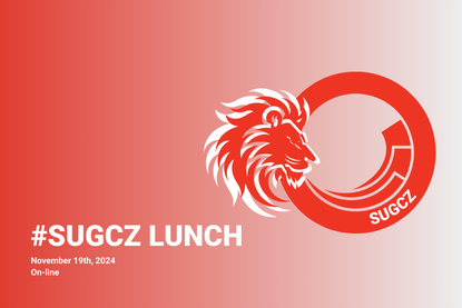 banner of Sitecore lunch with red background